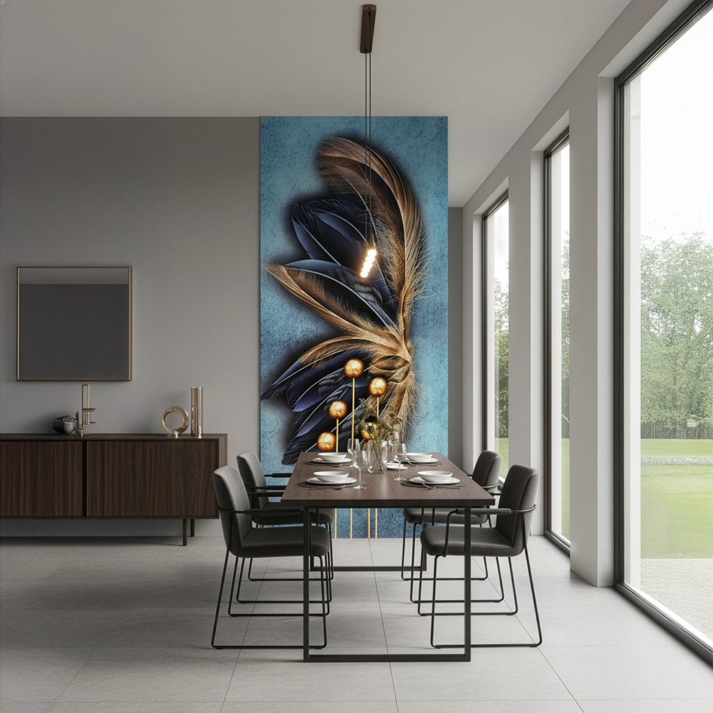 Feather PVC Marble Panel