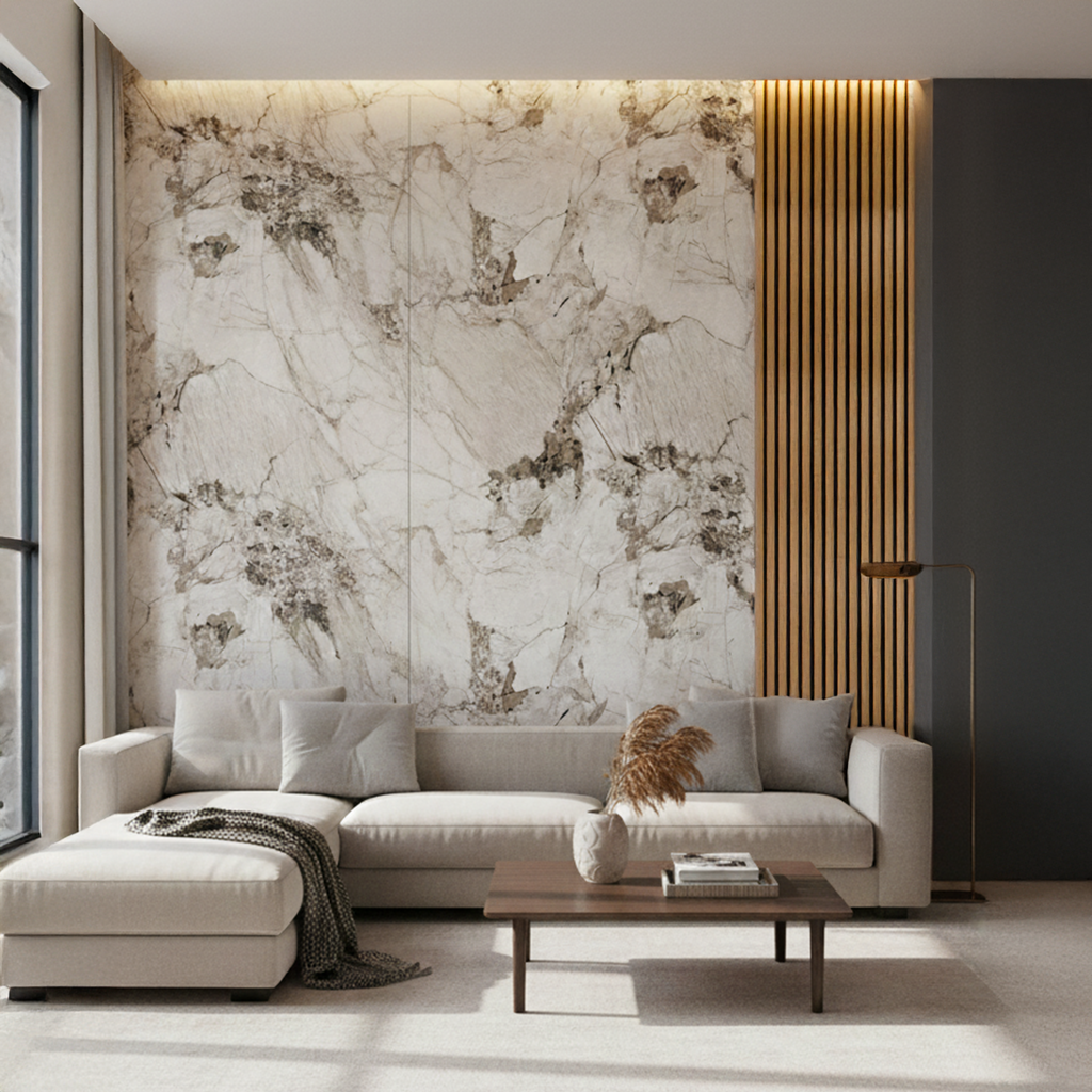 BROWN Luxury PVC Marble Panel
