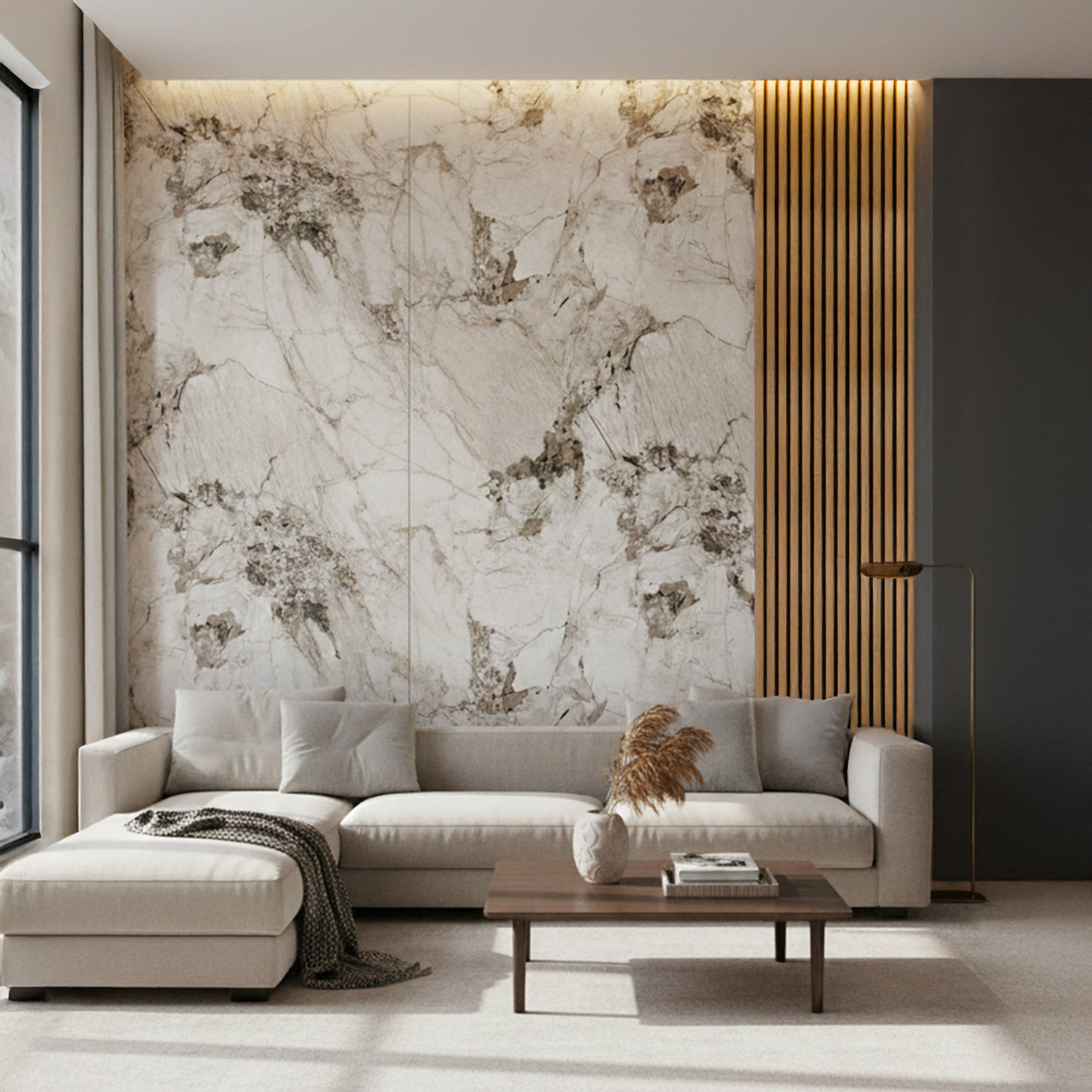 BROWN Luxury PVC Marble Panel