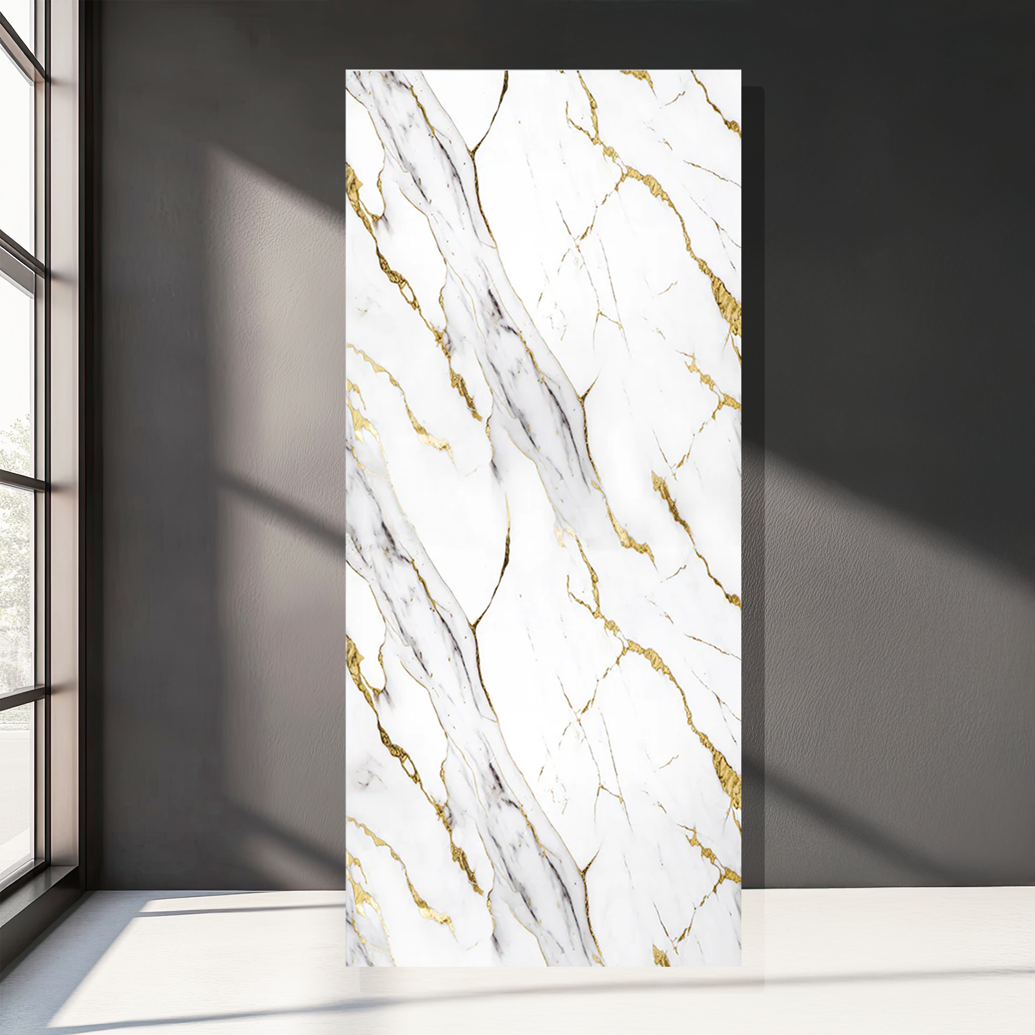 White Gold PVC Marble