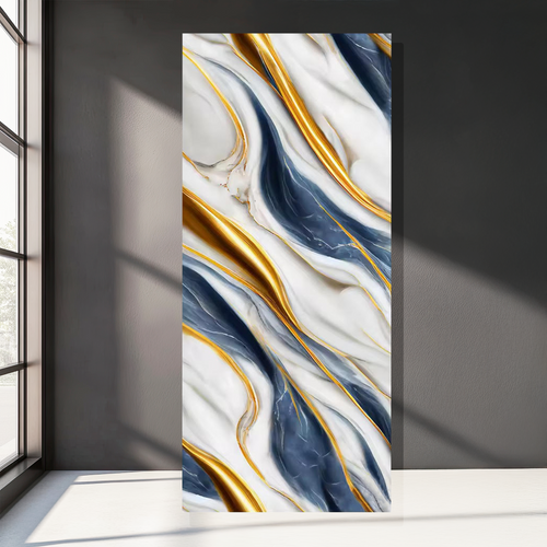 Blue PVC Marble Panel