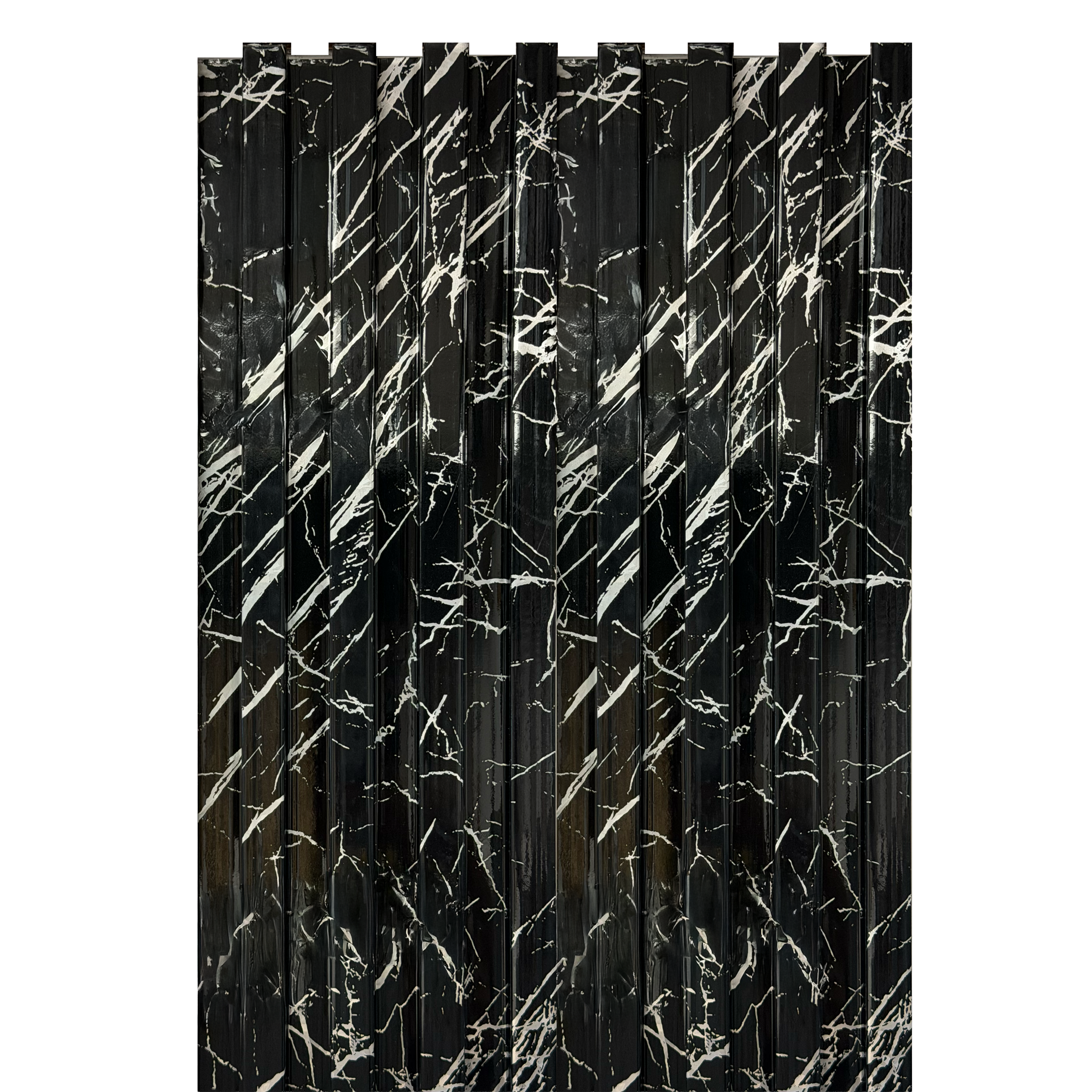 Black Marble White PWC Wall Panel