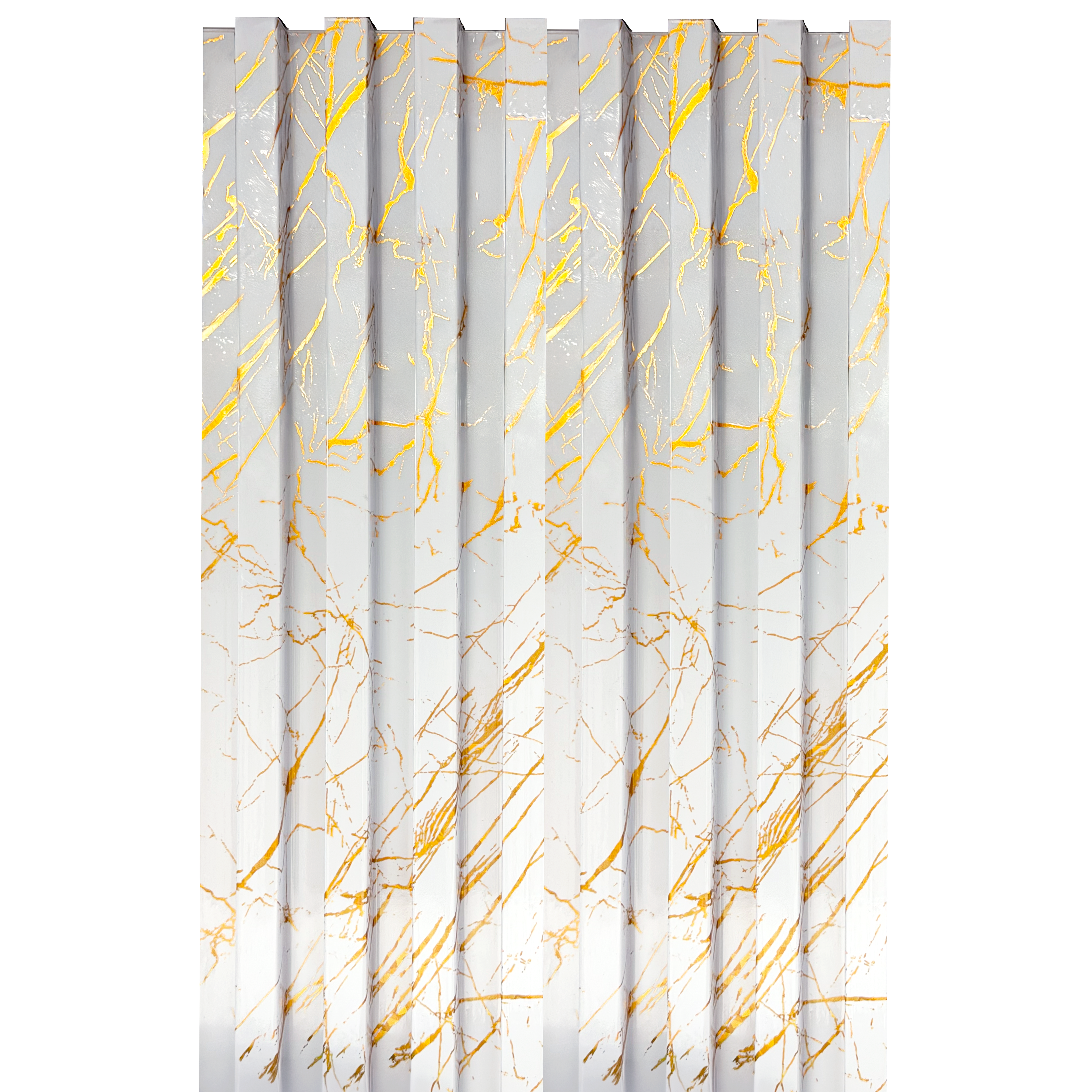 White Marble Gold PWC Wall Panel