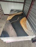 Black Brown New PVC Marble