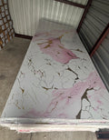 Pink / white New PVC Marble