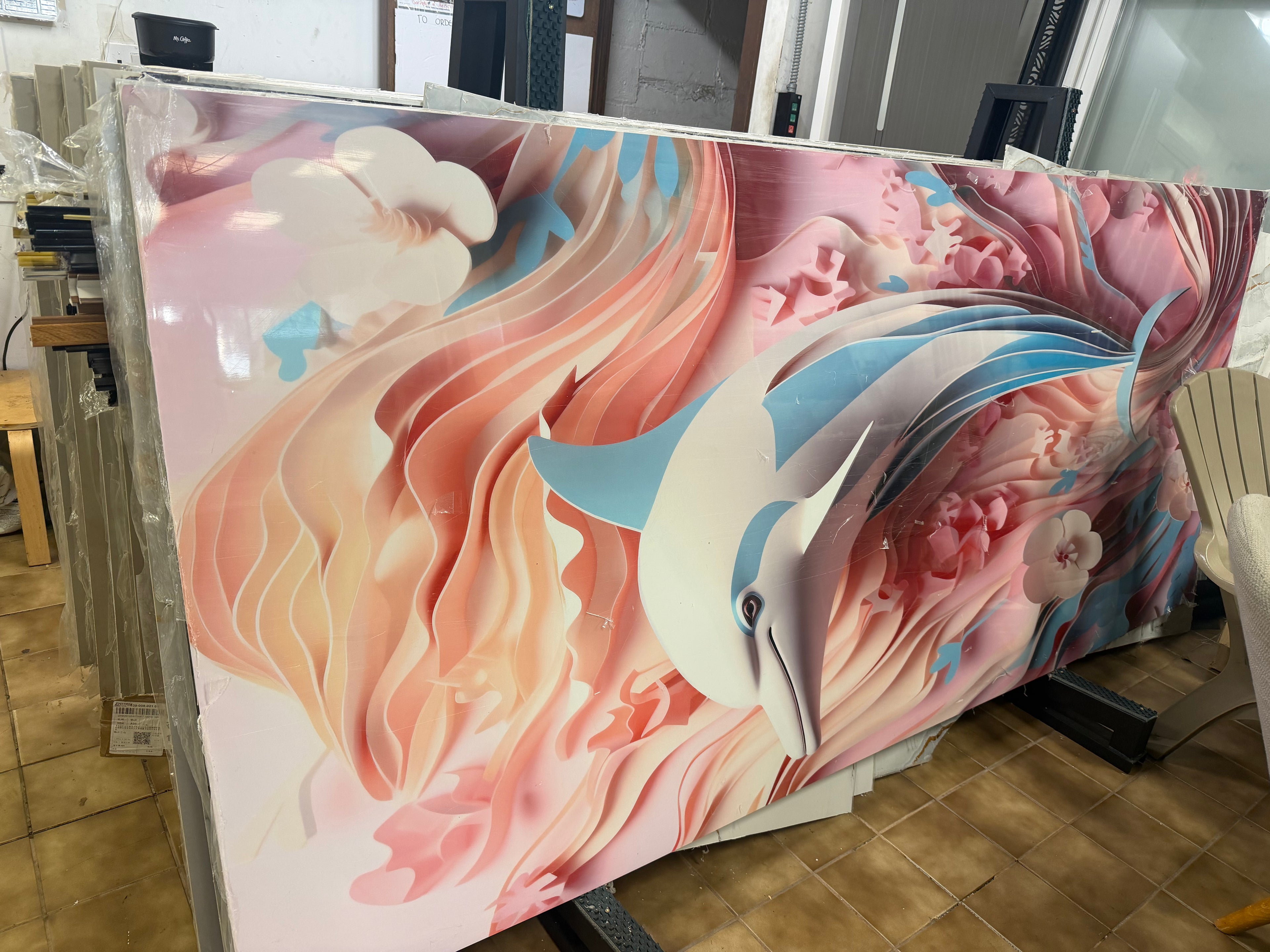 Dolphin Design PVC Marble Panel