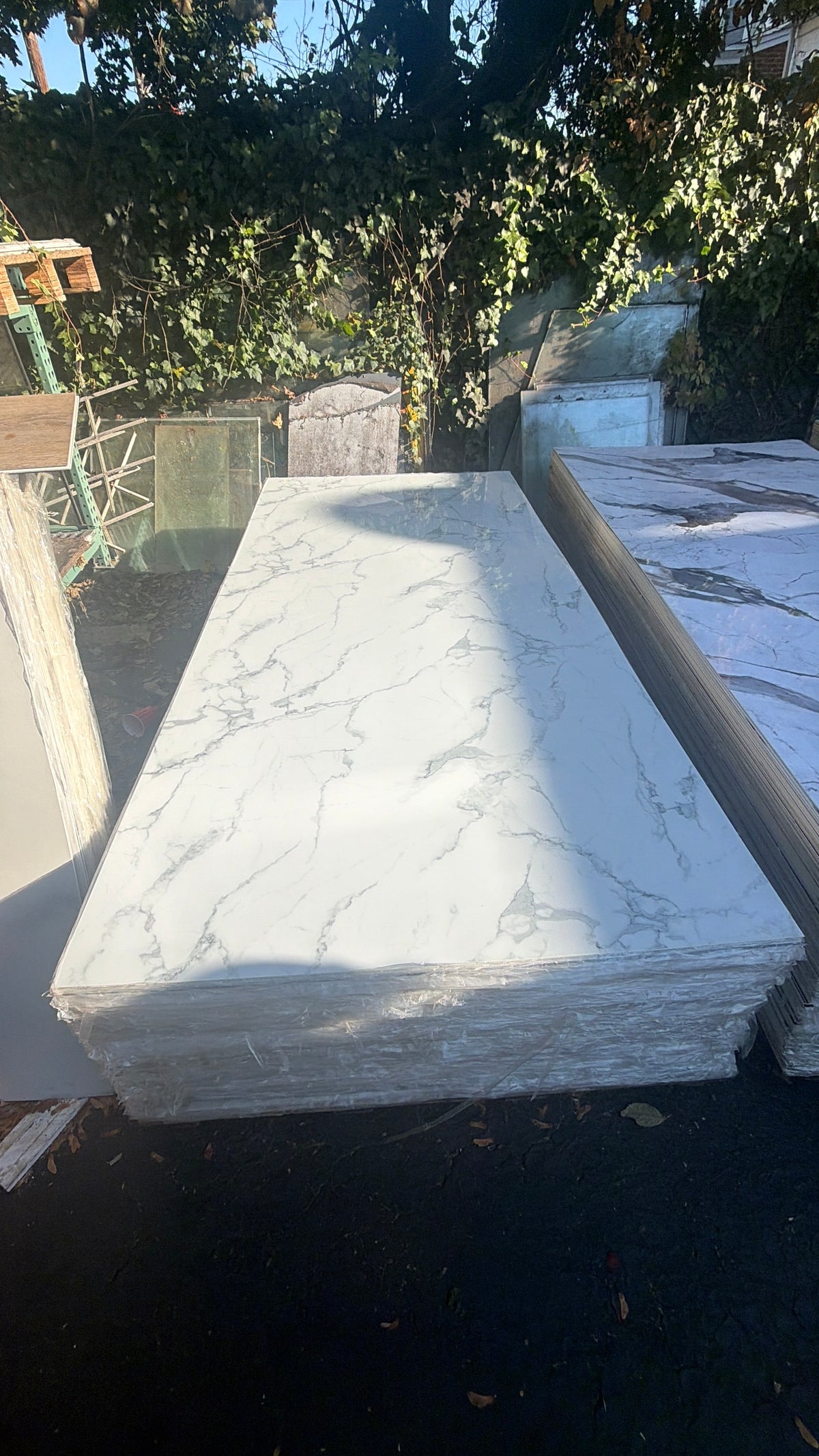 White Grey PVC Marble Panel