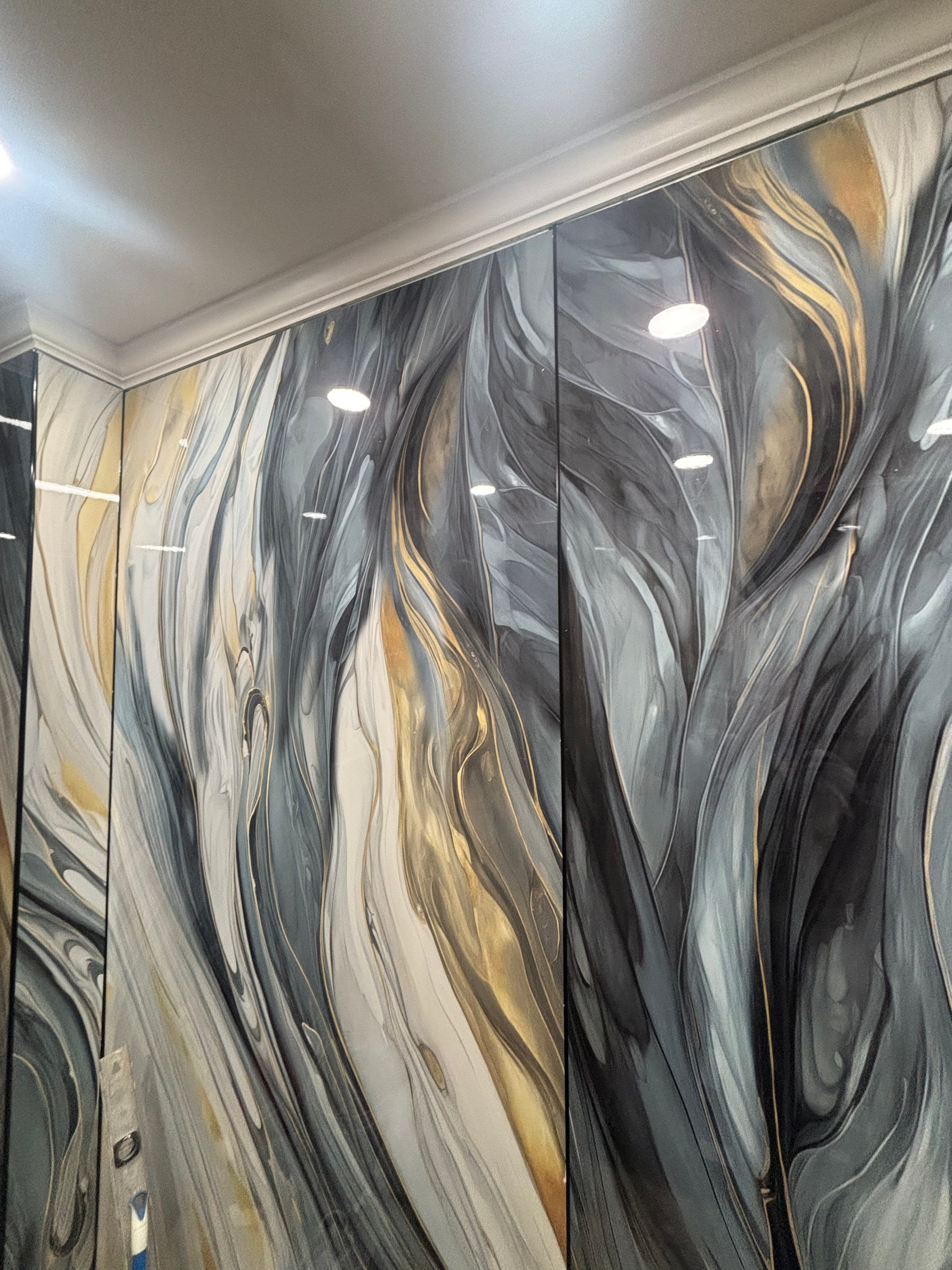 Ocean Wave PVC Marble Panel