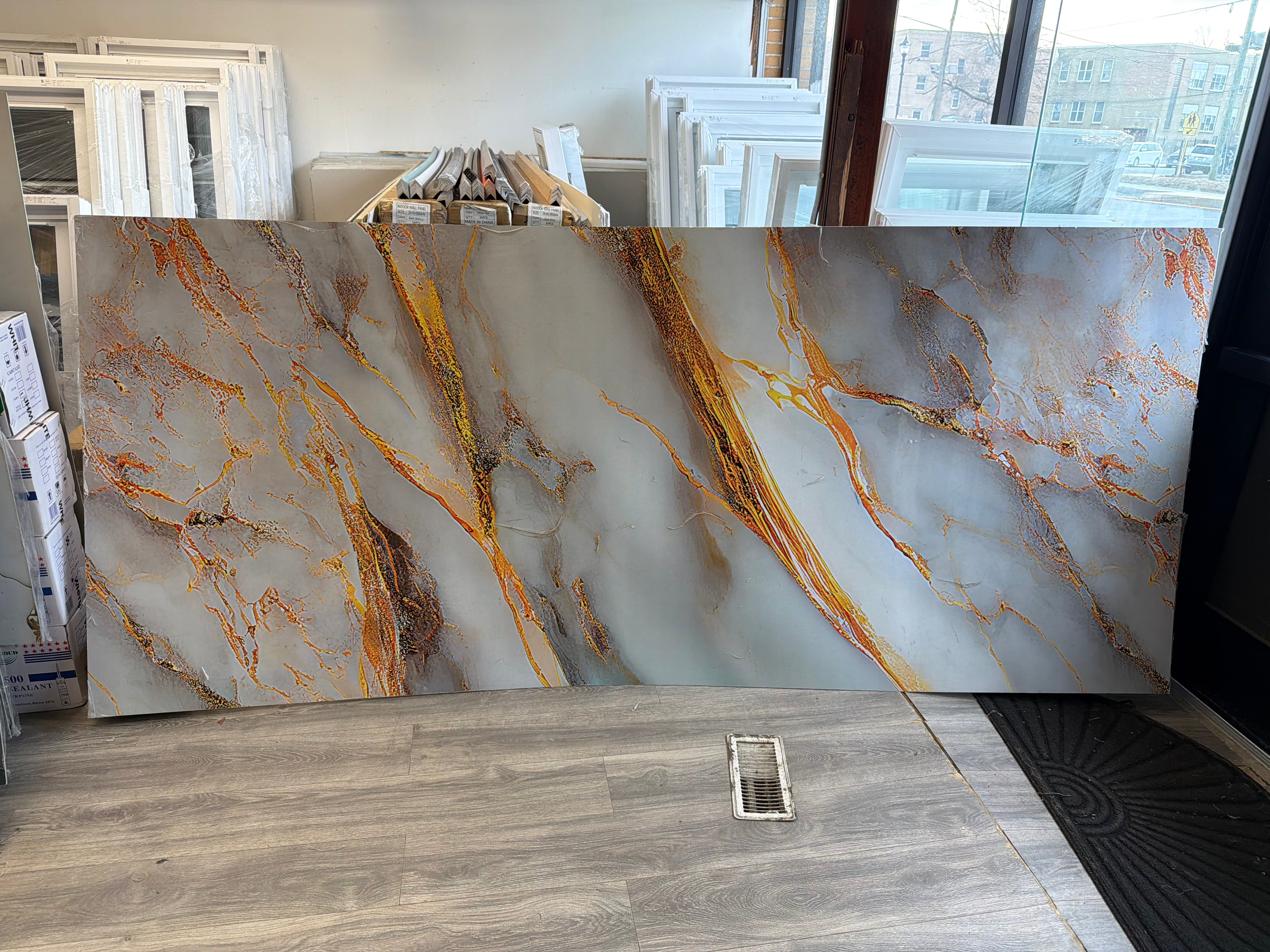 Gold Sand PVC Marble Panel