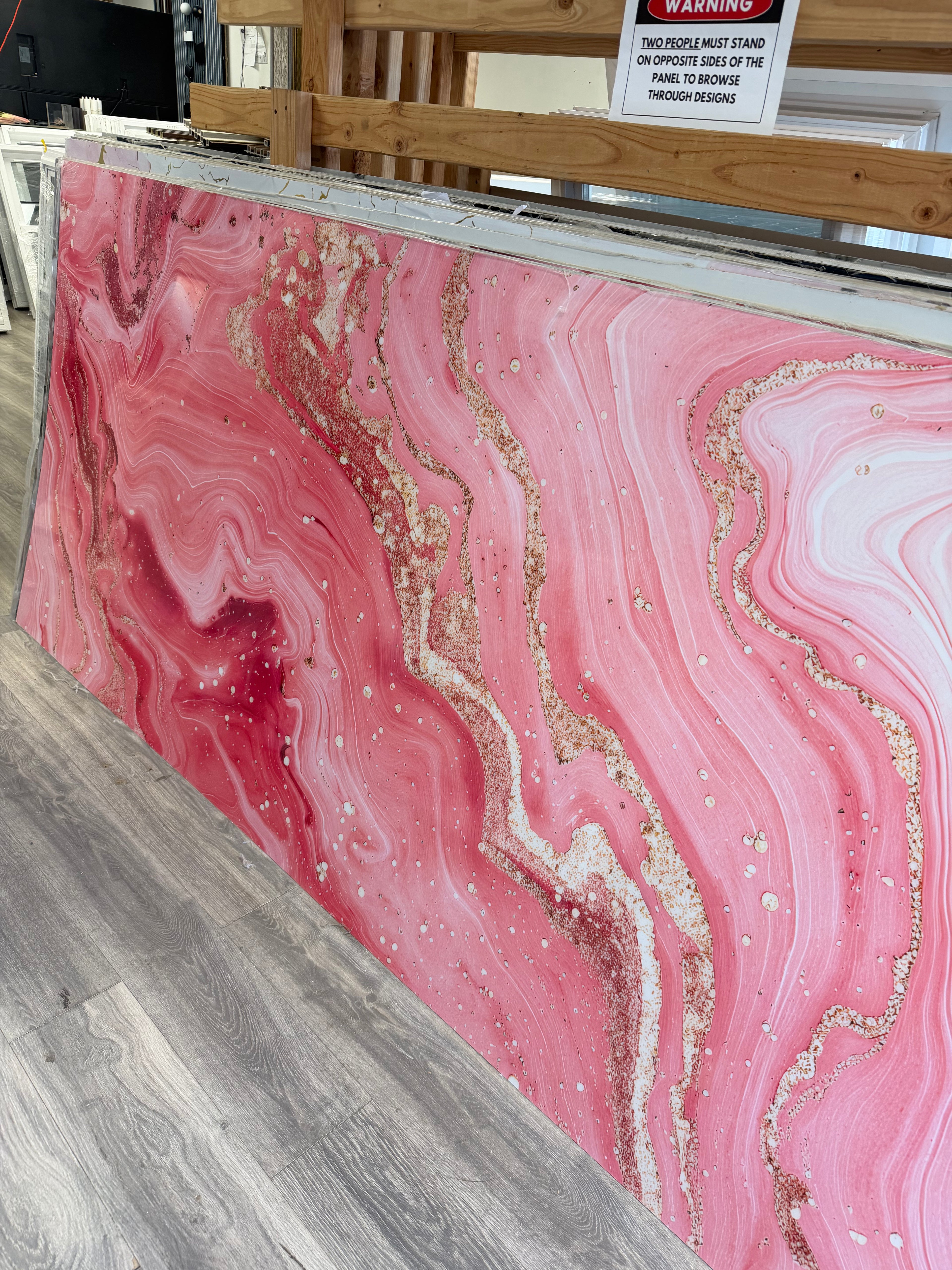 Pink New PVC Marble