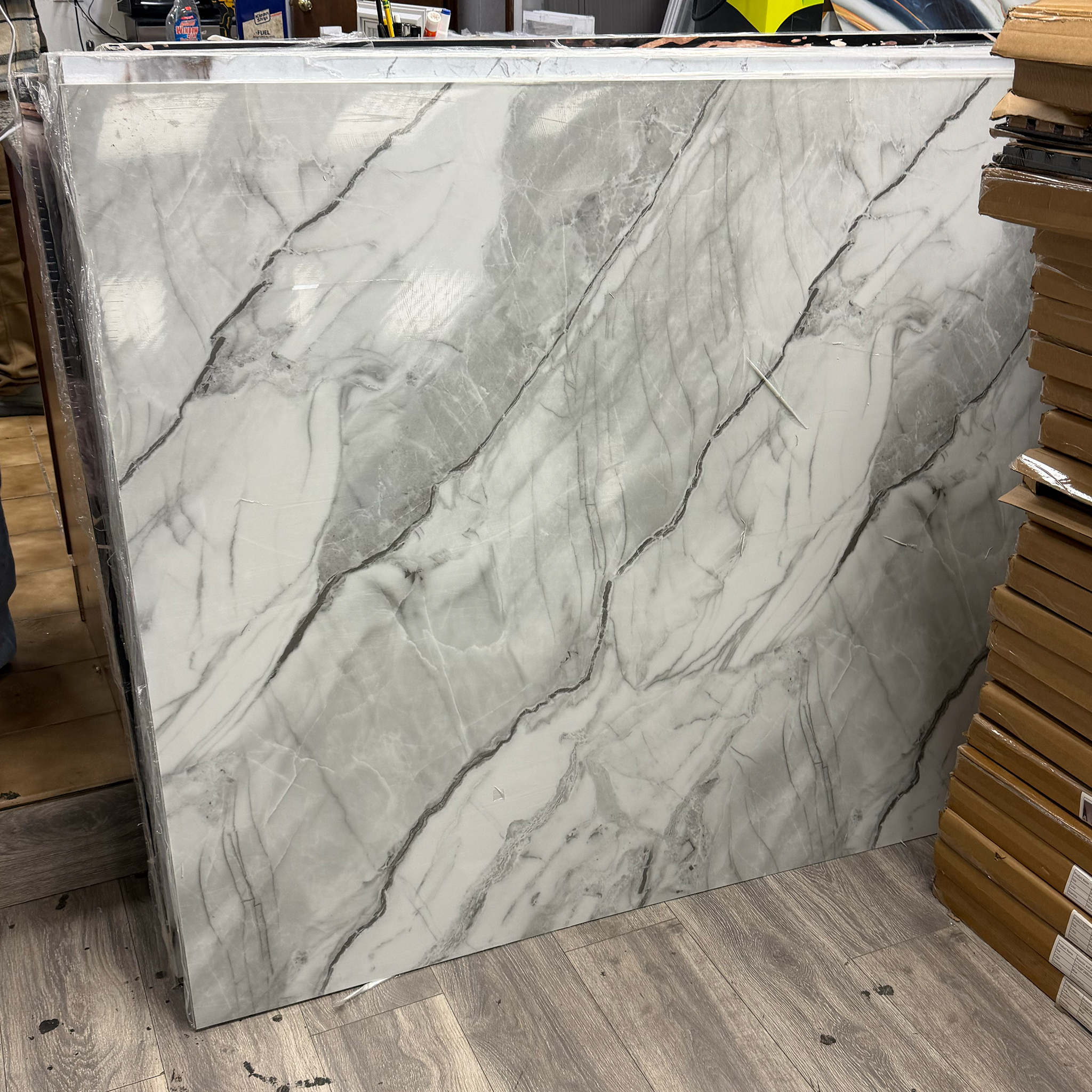 Silver Luxury PVC Marble Panel