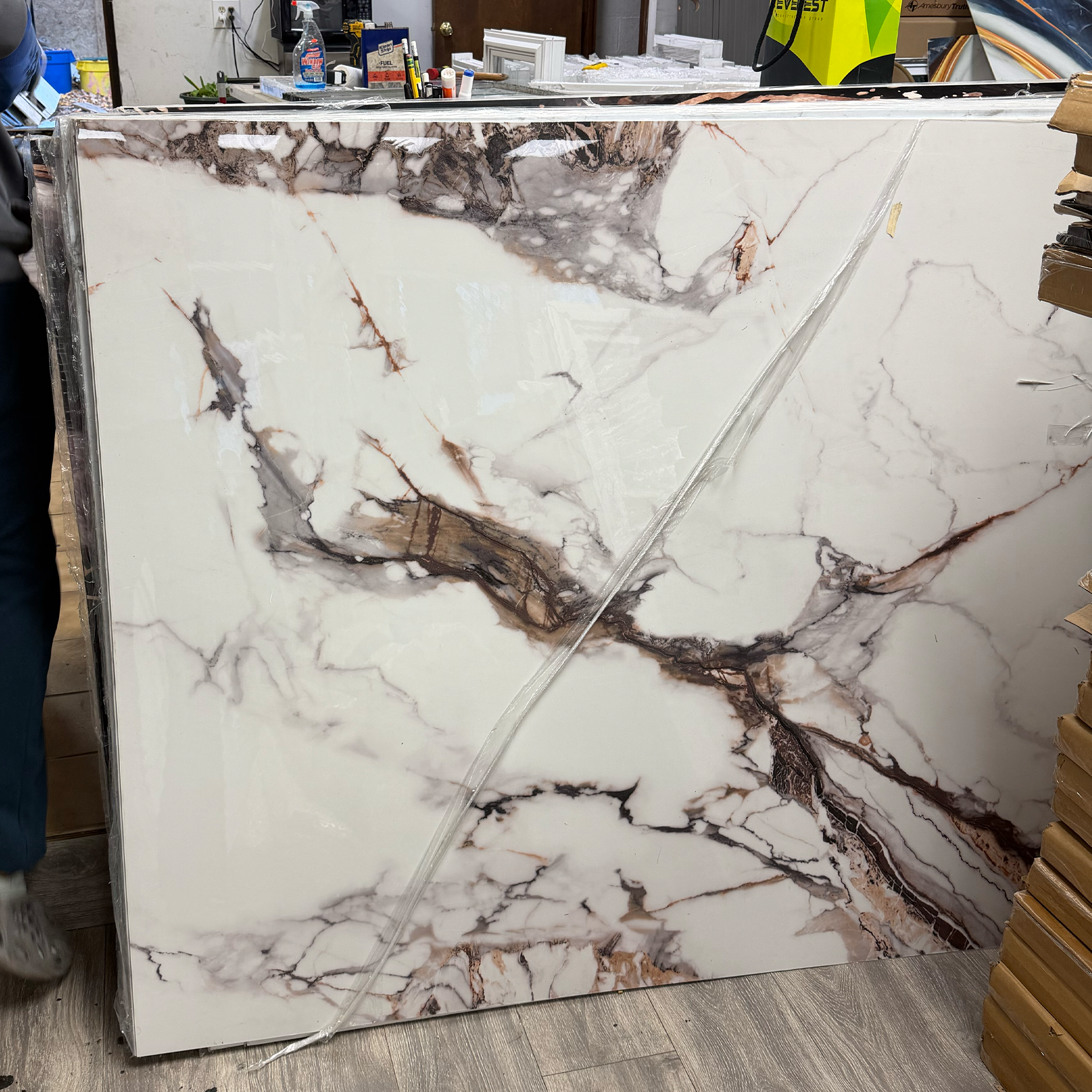 Brown New Luxury PVC Marble Panel