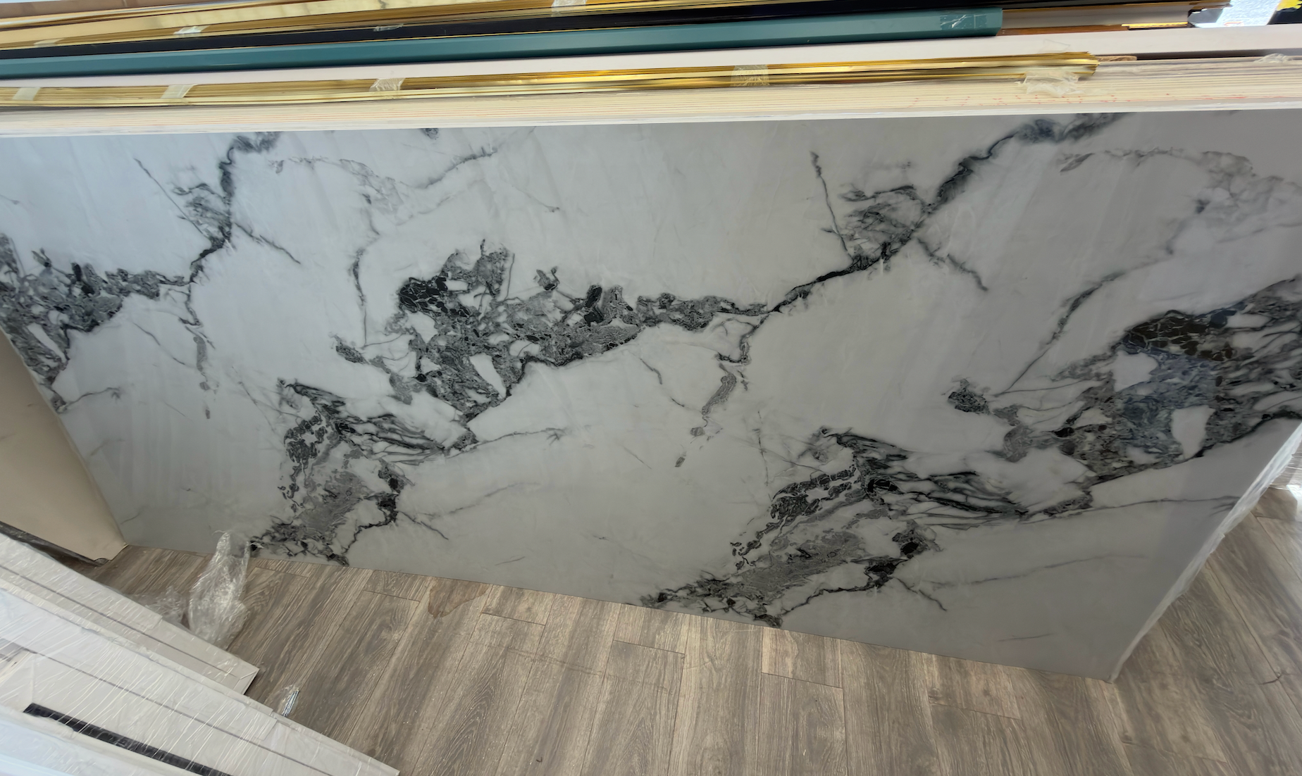 March New Black and White PVC Marble Panel