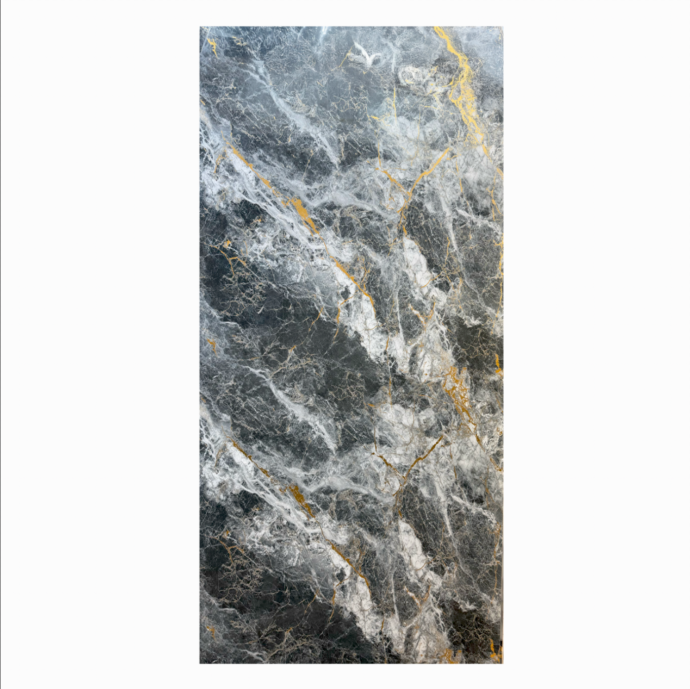 Grey Black Gold/ Swirl New PVC Marble