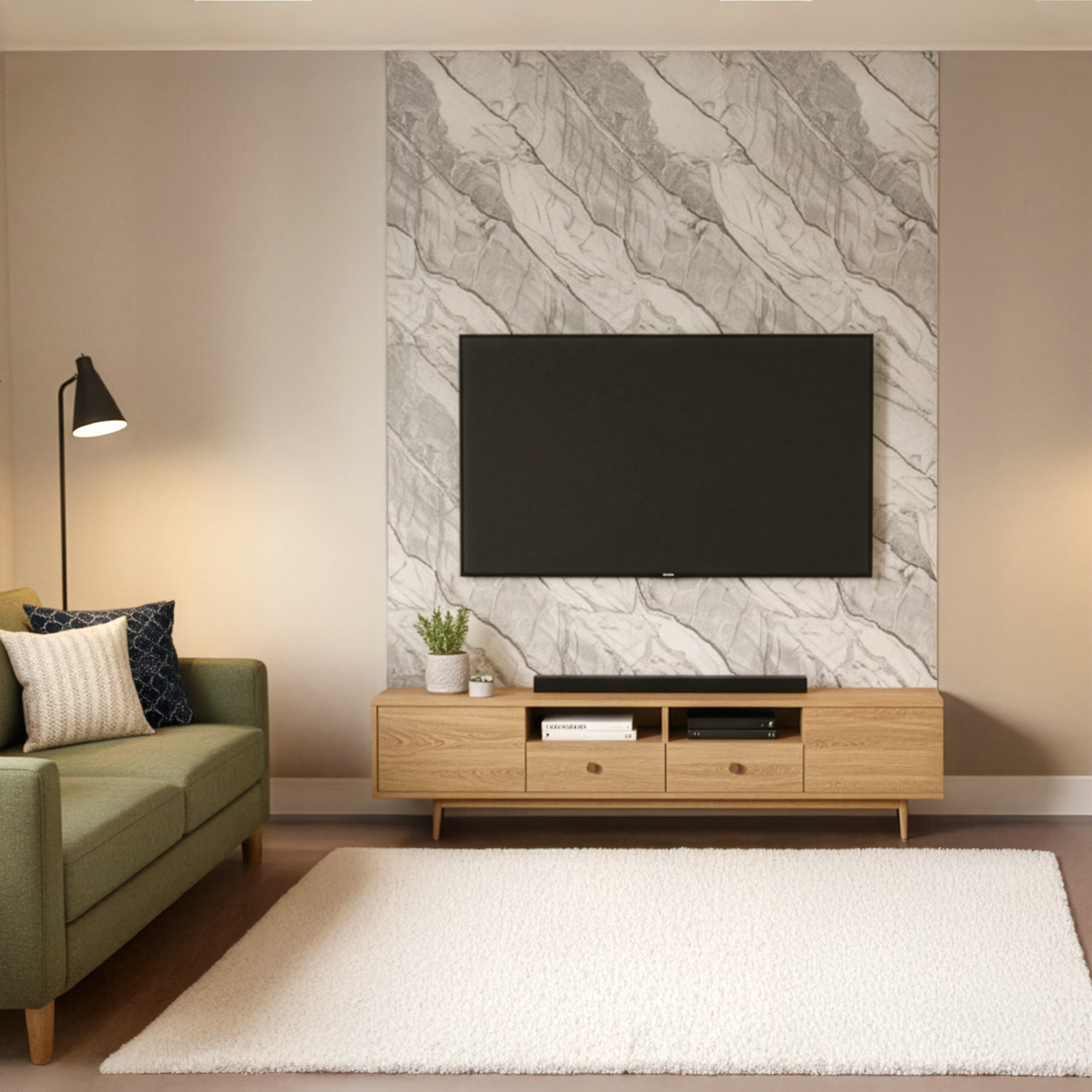 Silver Luxury PVC Marble Panel