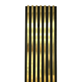 Gold Half Covered Wall Panel