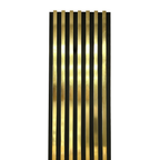 Gold Half Covered Wall Panel