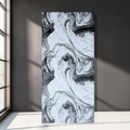 Black Swirl White New Luxury PVC Marble Panel