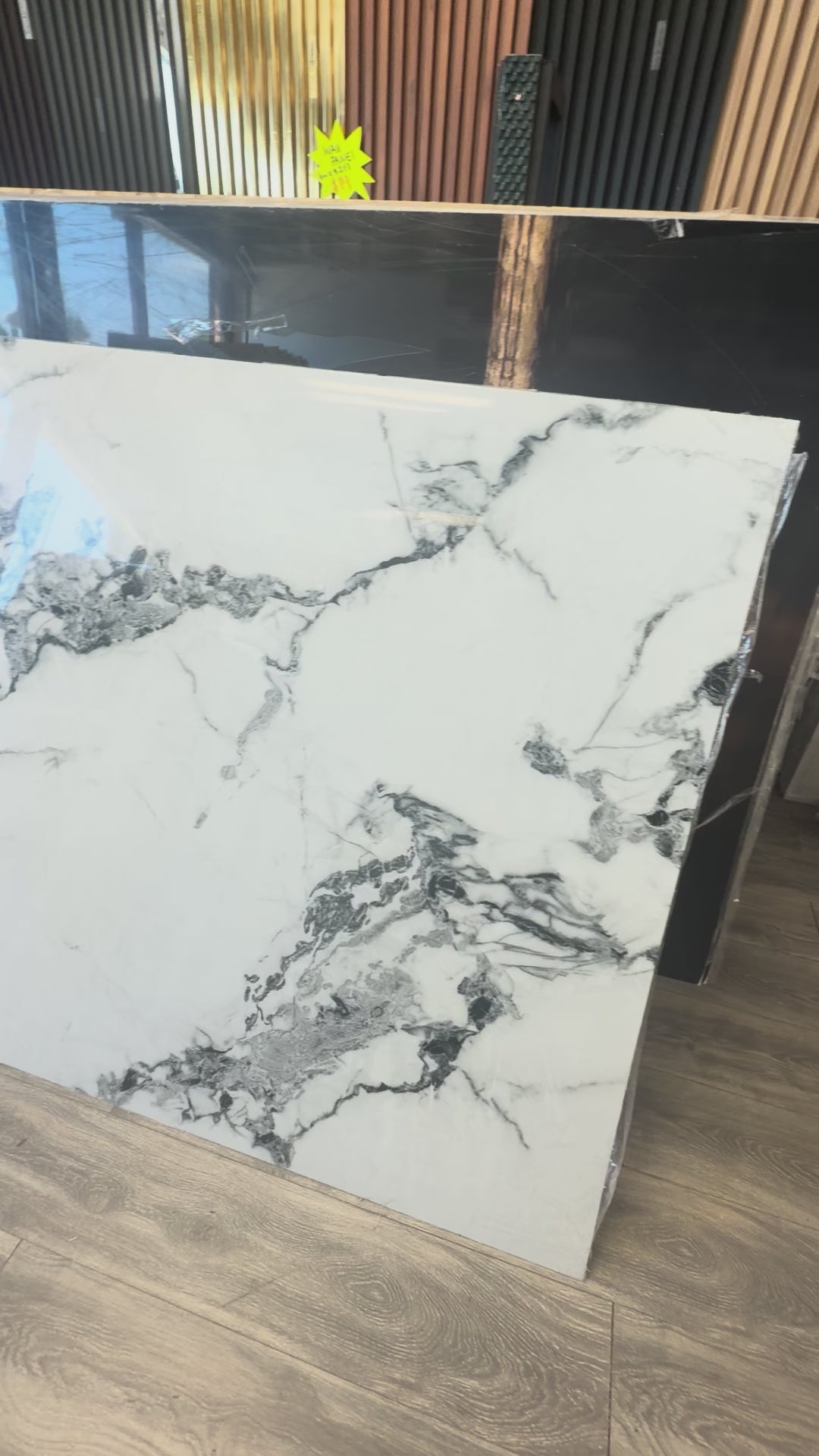 March New Black and White PVC Marble Panel