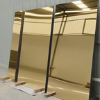 Gold Reflective Mirror PVC Marble Panel