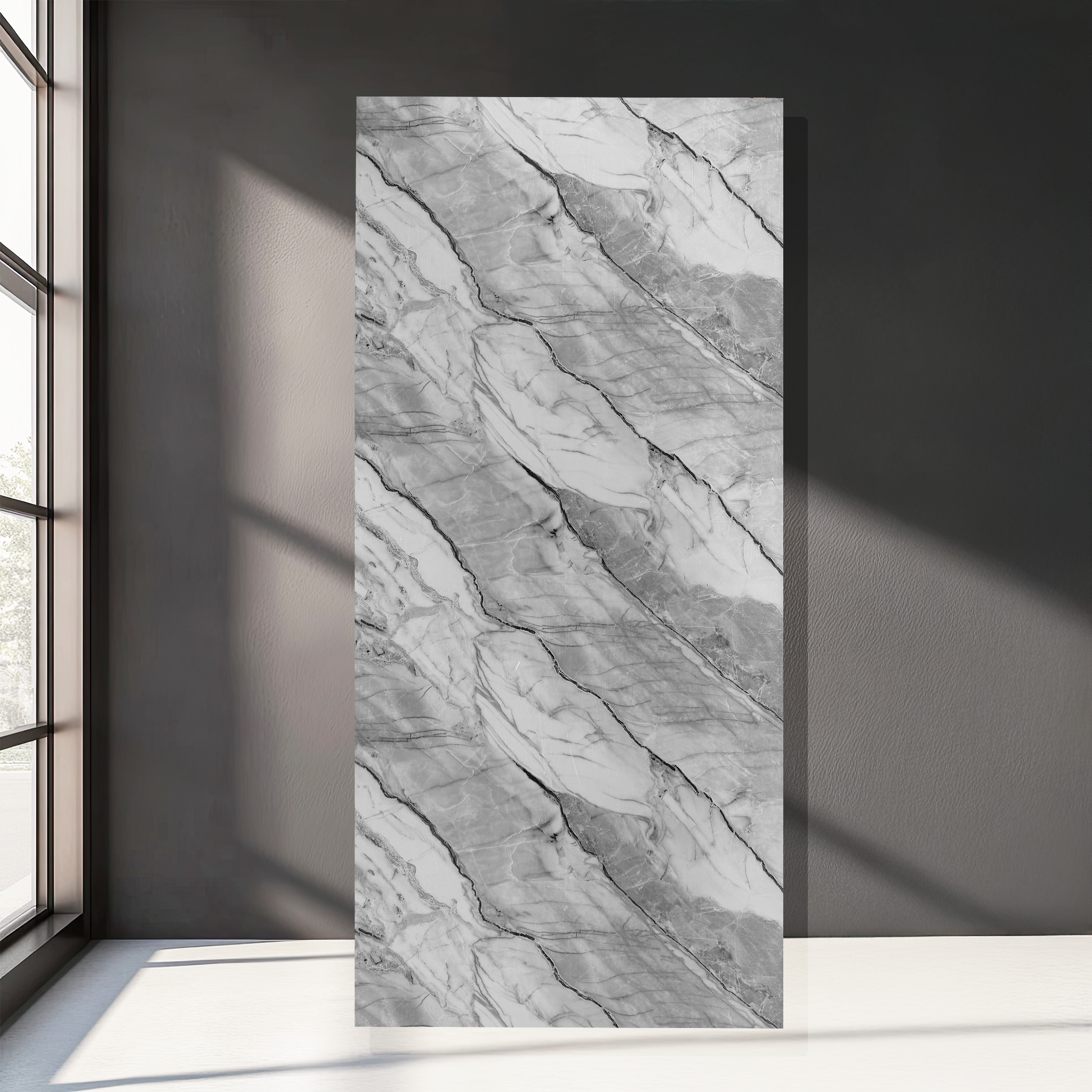 Silver Luxury PVC Marble Panel