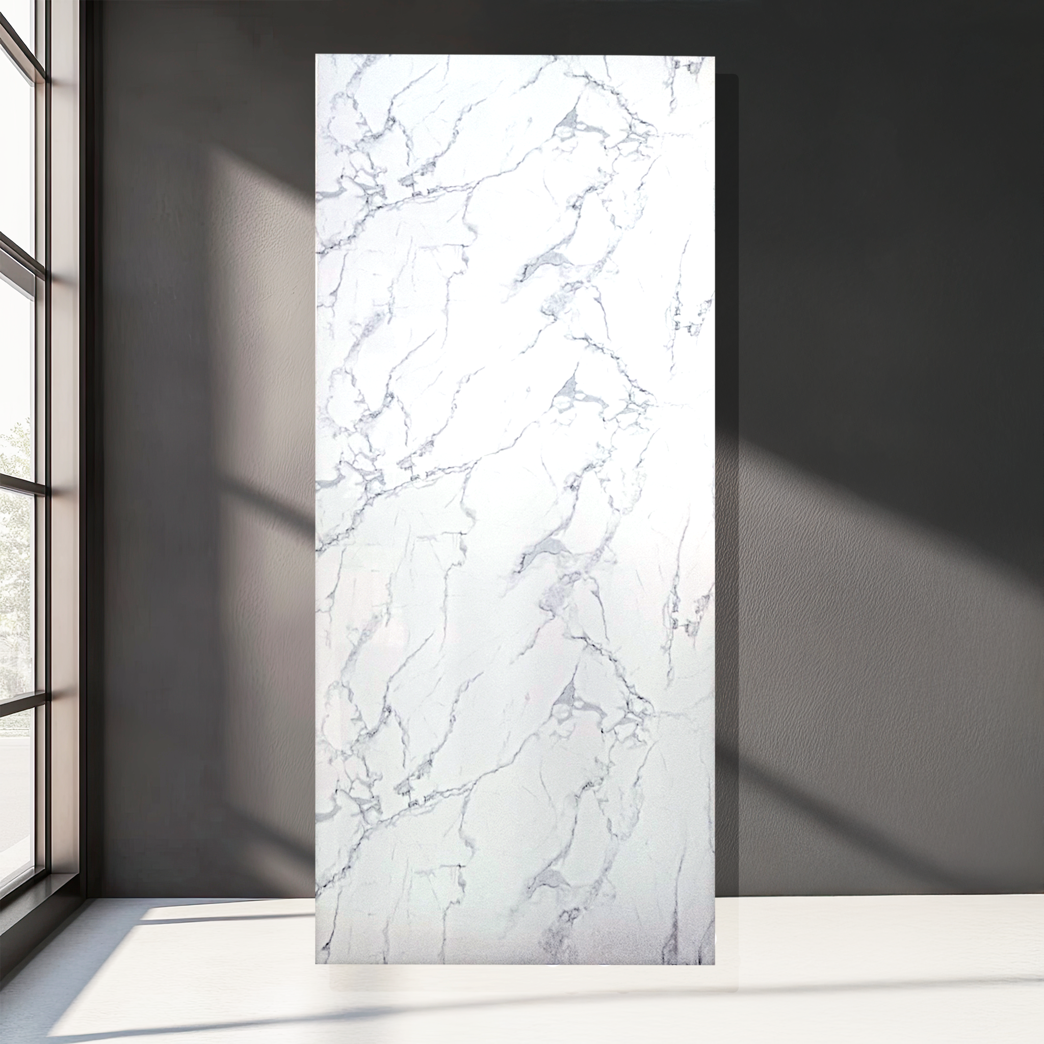 White Grey PVC Marble Panel